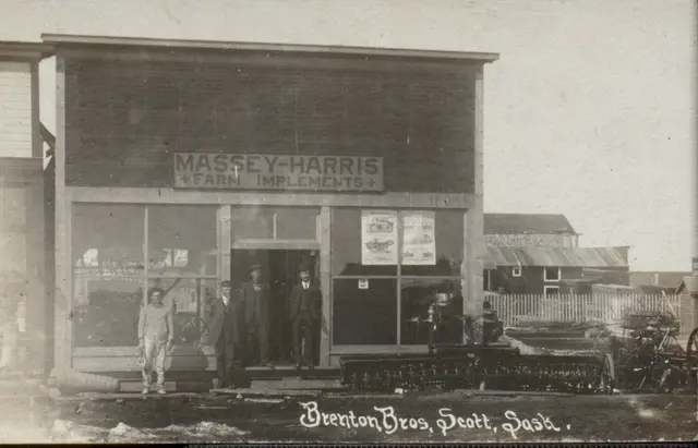 Brenton Bros. Massey-Harris farm implement store